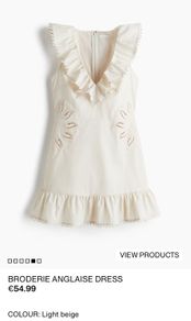 Cream mini dress