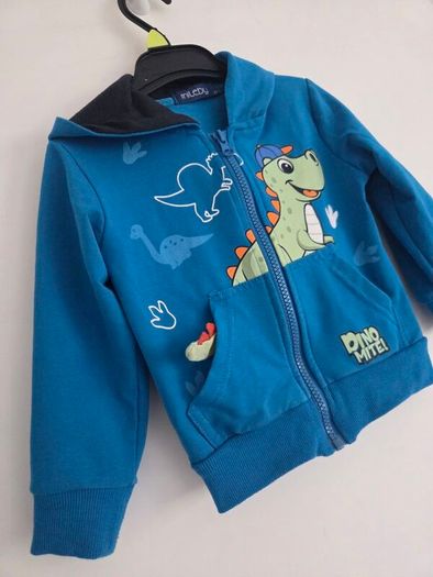 2years, Mileby Dinosaur Zip-Up Hoodie - Like New Condition