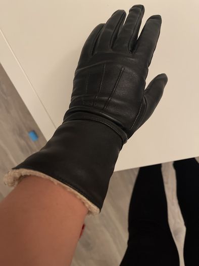 Lady faux fur gloves