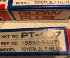 glow plugs toyota Hilux Hiace