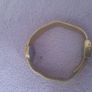 ladies vintage Rovada Quartz yellow gold  wrist watch designed with Tara brooch on strap Image 2