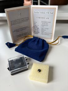 1.05Ct Black Diamond with Certification