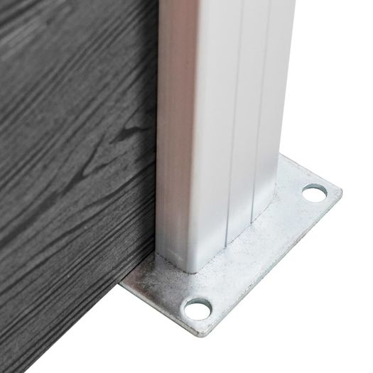 Fence Panel WPC 175x105 cm Black