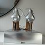 Zara Metallic Heels Image 4