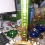 2 Beautiful Old Mirror Red Glass Oil Lamps, Postage Available Image 5
