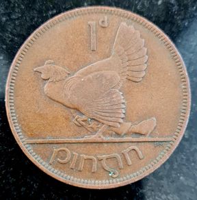 1931 Ireland 1d Penny coin