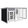 Wood Chicken Coop Hutch Hen House Cage PC Roof w/ Run Nest Box Deluxe 160 x 75 x 80 cm (FREE SHIPPING) Image 2