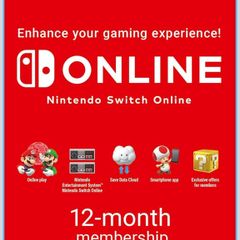 Nintendo 12 month membership code