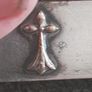 old silver plate religious box Image 3