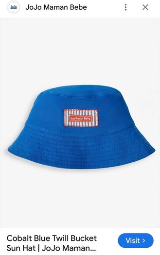 bucket hat kids 2-6 y blue JoJo Maman Bebe New