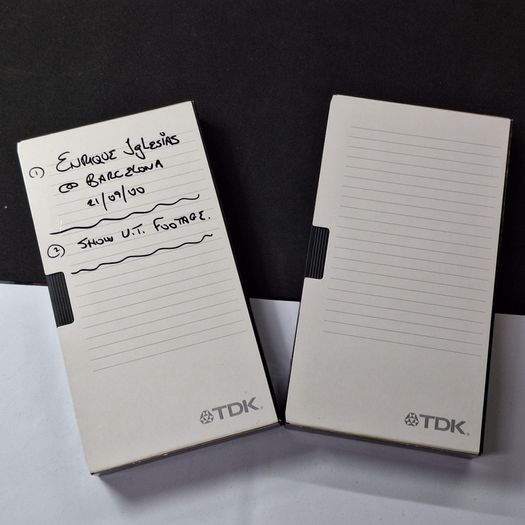 Lot of 2x Vintage TDK HS High Quality Standard VHS Cardboard Slipcovers