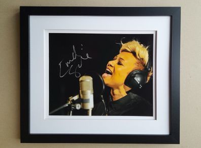 EMELI SANDE signed photo of the singer in a frame