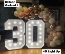 4ft light up number