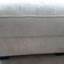 Cream fabric upholstered footstool with storage FINAL REDUCTION Image 8