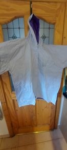 Silk Cut reversible rain coat/jacket medium, unusual,,white one side ,purple the other ,,hard to come by ,,price includes post to anywhere in Ireland thank you, by tracking number, sold as seen, never used.