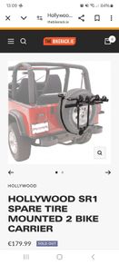 Hollywood Racks SR1 Spare Tire 2-Bike Carrier