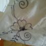 White dressy long sleeve top Size 8/10 Image 4