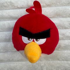 Angry Birds Plush Backpack Clip Red Bird approx. 10 cm. Used Please see photos