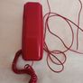 Vintage 1980s Red Landline Phone Image 2