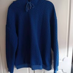 Royal blue long-sleeve hoodie