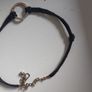 Black with gold colour bracelet small rhinestones Image 3