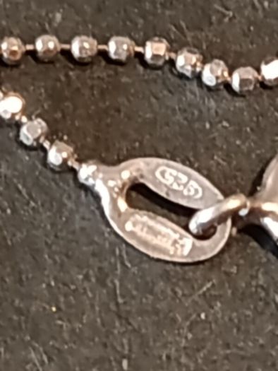 2 sterling silver chain and pendant