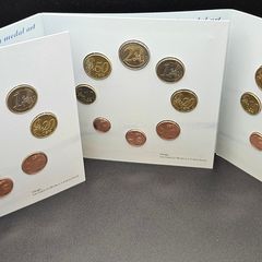 Finland Euro Coin Set 1999 2000 2001 Mint Of Finland Presentation Pack