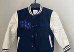 Lindex Kids College Jacket - Navy and Cream - Age 8-9 Years