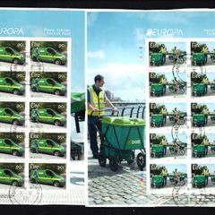 2013 Ireland Europa (Postal Vehicles) Commemorative Stamps Sheetlet Plate 1A1A1A1A Fine Used with Dublin cancel of 2nd May 2013 (First day of issue) on envelope extract.