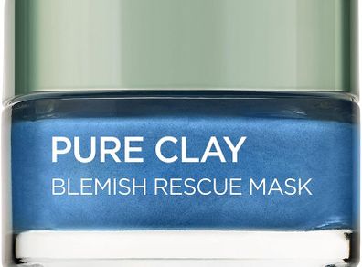 L'Oreal Pure Clay Blemish Rescue Blue Algae Face Mask 15 ml - New