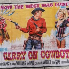 Carry on Cowboy comedy film flag.