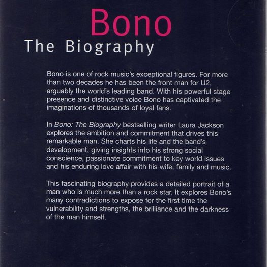 Bono - The Biography - By Laura Jackson - BRILLIANT READ !