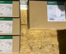 SEARCH LIGHT PLASTER W/L: Searchlight Project Concorde square wall downlights