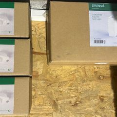 SEARCH LIGHT PLASTER W/L: Searchlight Project Concorde square wall downlights