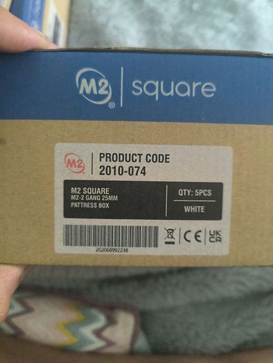 25mm 2gang pattress socket boxes