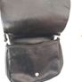 Texier Black Leather Vintage Cross Body Bag Image 3