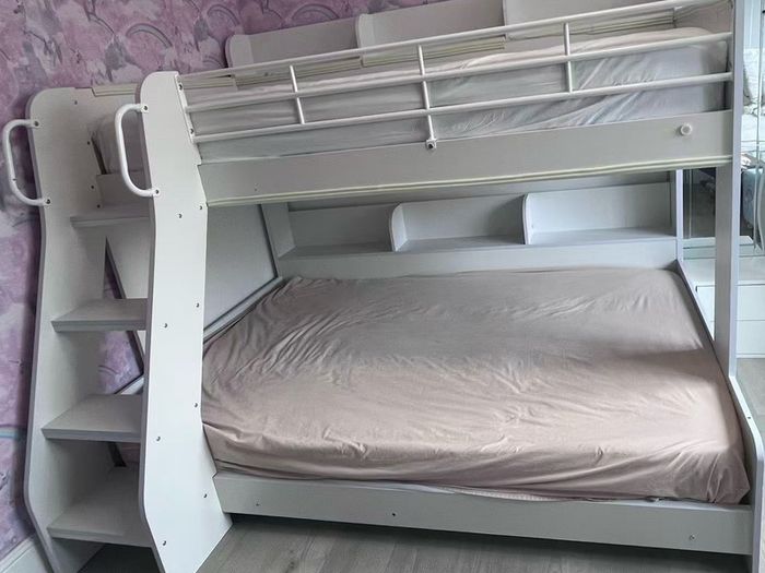 Triple sleeper bunk bed (double and single)
