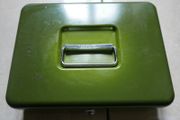 Vintage Brabantia Metal Lock Box without Key ,Holland Lockable Cash Money Boxes