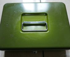 Vintage Brabantia Metal Lock Box without Key ,Holland Lockable Cash Money Boxes