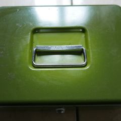 Vintage Brabantia Metal Lock Box without Key ,Holland Lockable Cash Money Boxes
