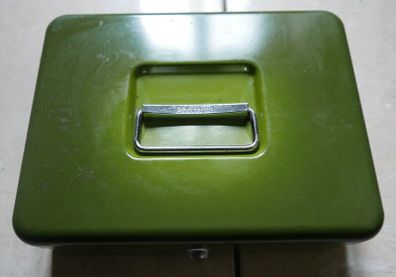 Vintage Brabantia Metal Lock Box without Key ,Holland Lockable Cash Money Boxes