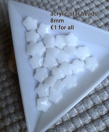 Acrylic flower beads.