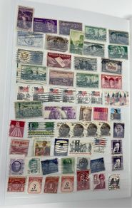 An Post Irish 16 Page Stamps Stock Book with used stamps from America to Cayman Islands