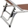 Folding Sun Loungers with Roof 2 pcs Aluminium&Textilene Brown Image 5
