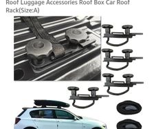 Car Roof Bars 4PCS/set Stainless Steel U-Bolts Clamps Universal Car Van Mounting Fitting Kit Car Roof Luggage Accessories Roof Box Car Roof Rack