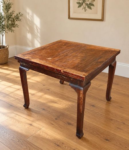 Antique table, mahogany, extendable