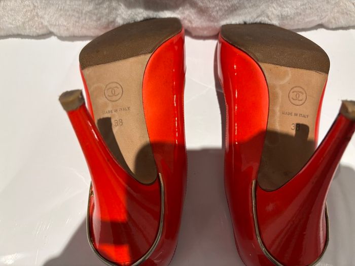 CHANEL Peeptoe Heels (size 5)