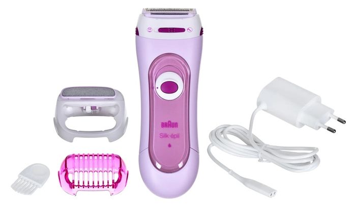 BRAUN LS-5360 SILK-EPIL wet/dry 3in1 lady shaver - cordless waterproof hair remover - trimmer - depilator