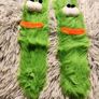 Fuzzy Alien Socks  Cozy & Whimsical Image 2