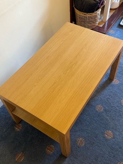 Ikea oak effect coffee table